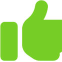 Green thumbs-up icon with a rectangular portion on the left, perfect for showcasing your approval by Residential Remodeling Experts.