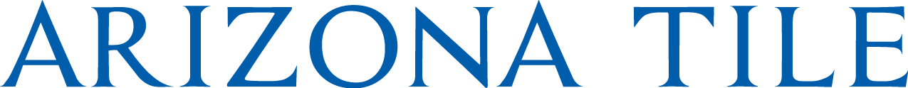 Arizona Tile logo in blue text.